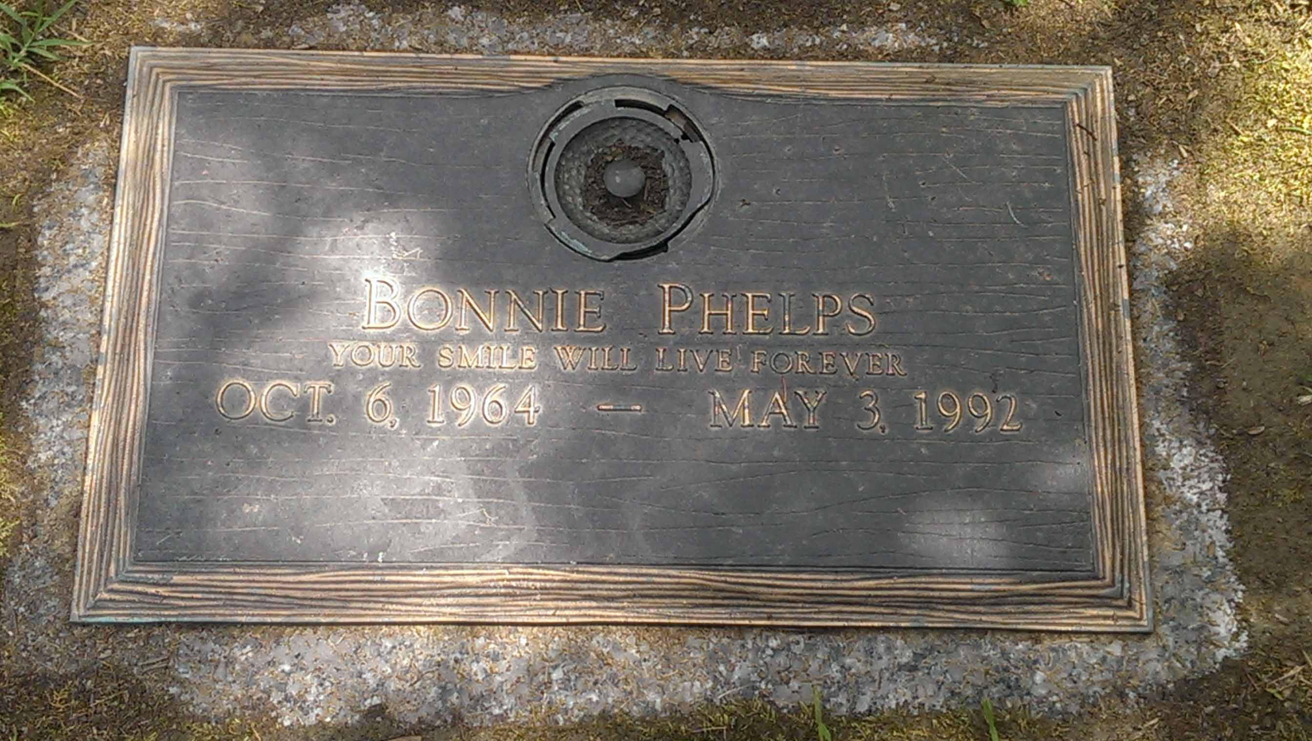 Bonnie Phelps Grave Marker, Aspen Hill, Maryland