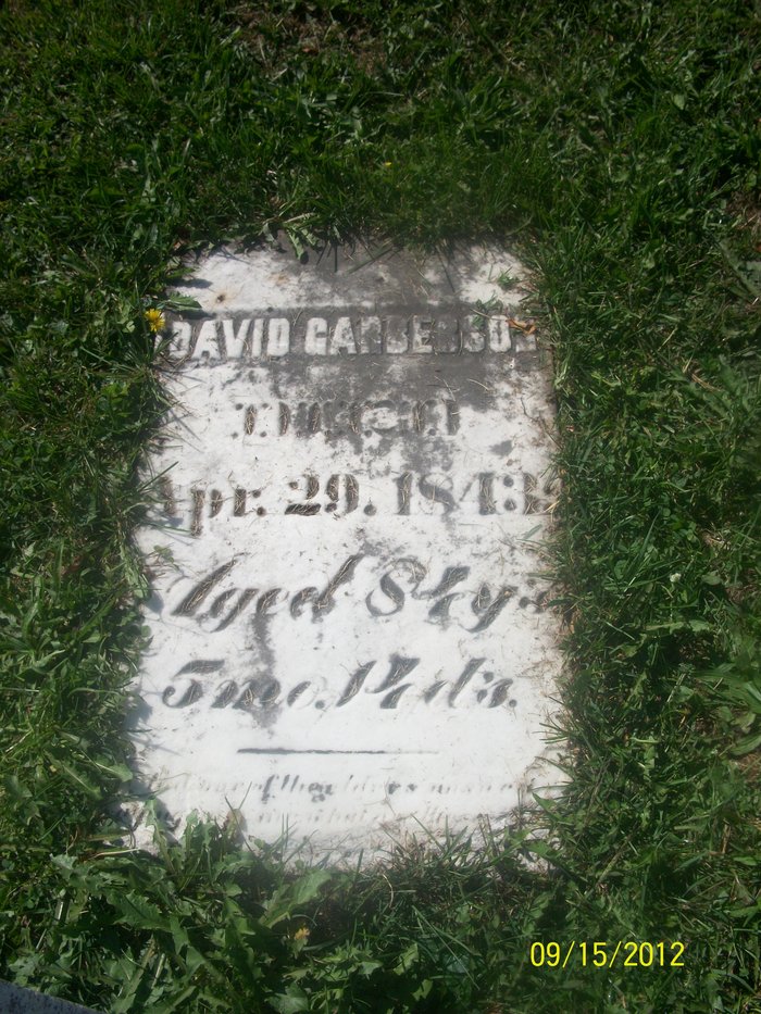 David Garberson's Headstone