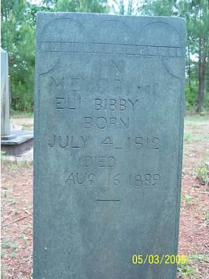 Eli Bibby's Headstone