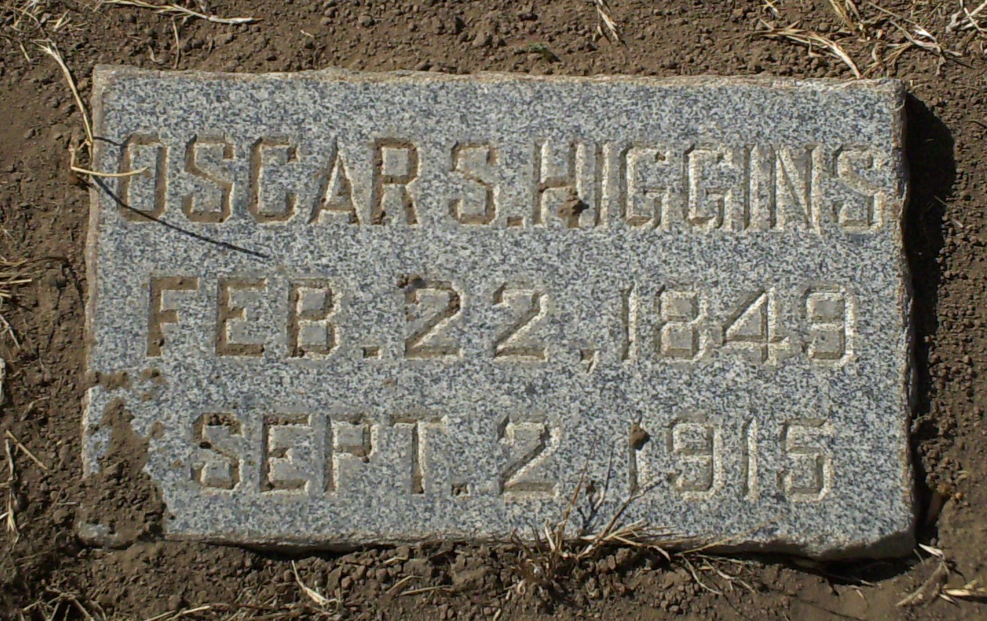 Oscar Higgins Headstone