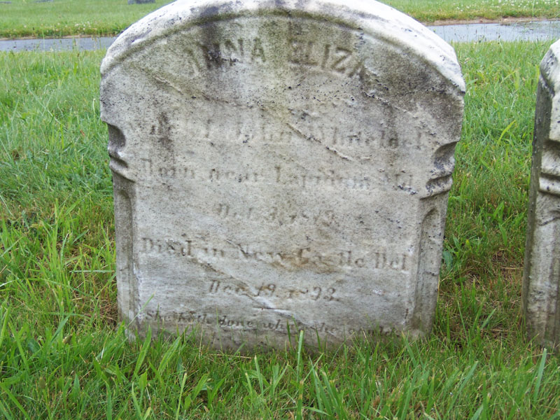 Anna Whitelock Headstone