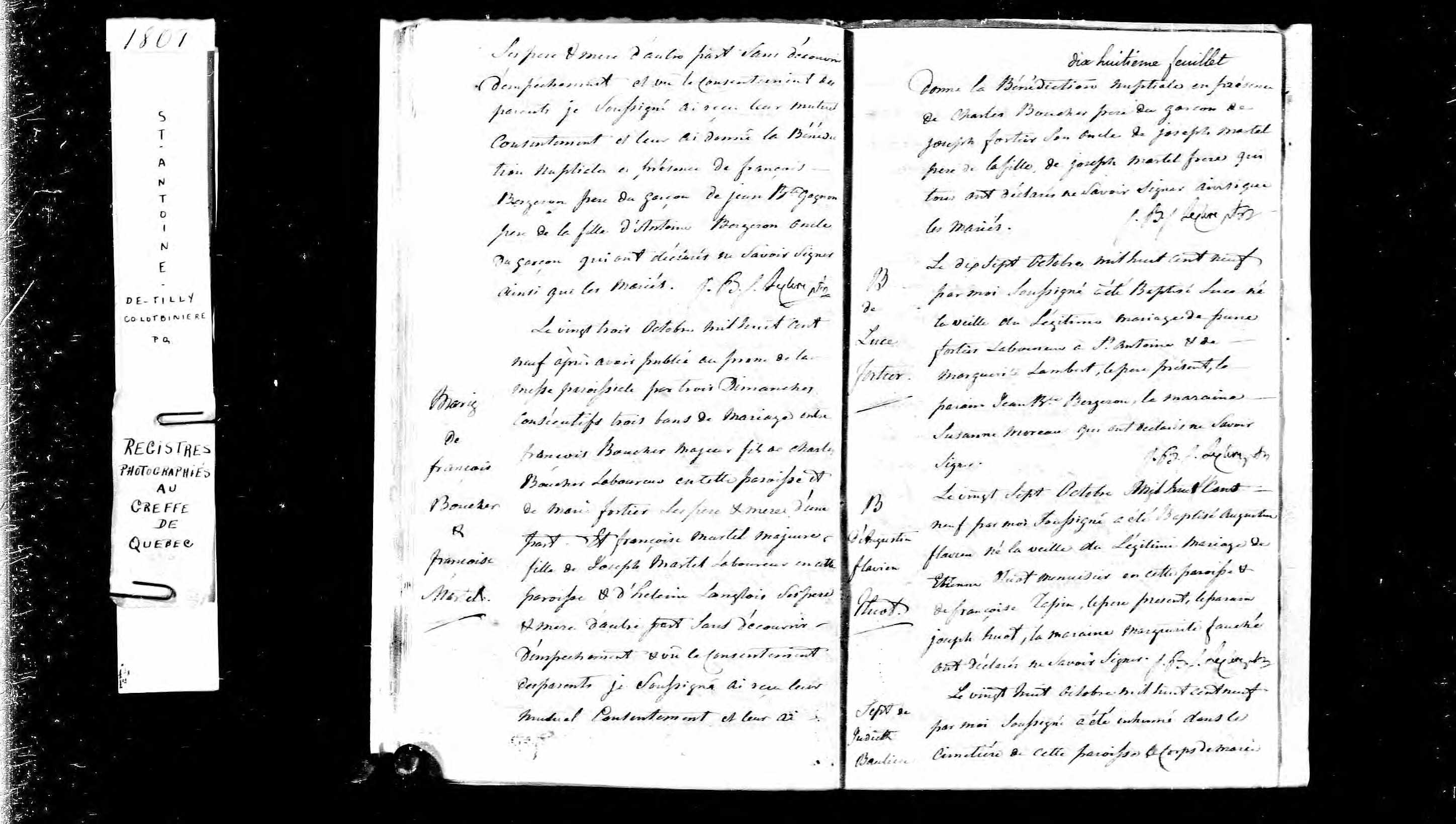 Baptism Record, 1809