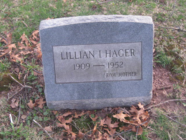 Lillian Hager Headstone